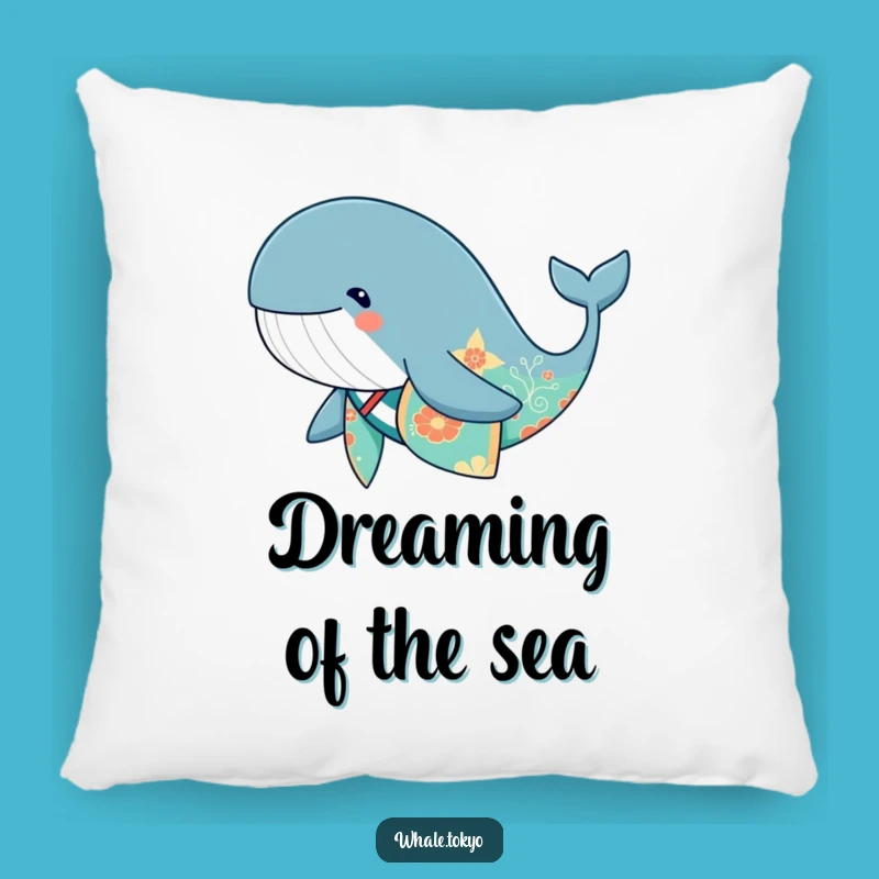 Funny Whale Kimono Pillow - Cozy & Whimsical Home Decor Accent