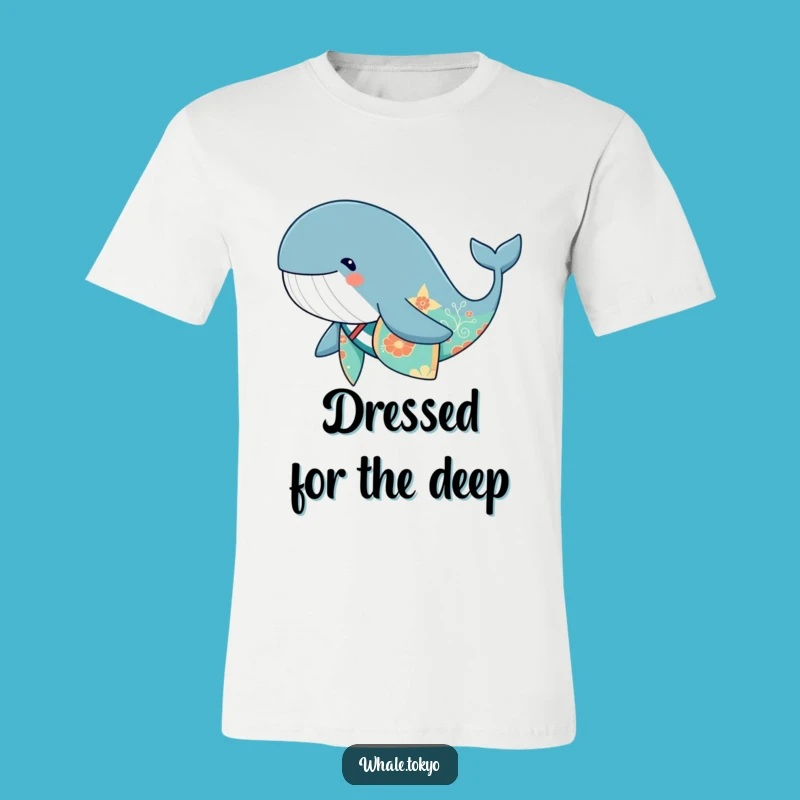 Funny Whale Kimono T-Shirt - Chic & Whimsical Ocean Apparel