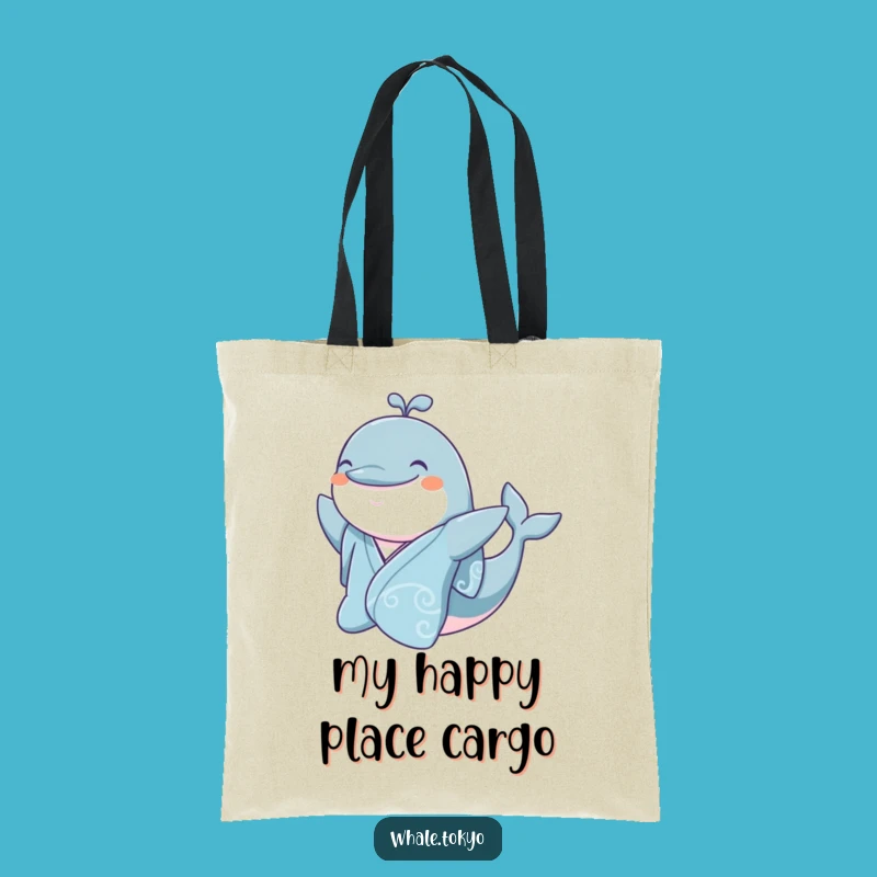 Funny Jovial Whale Kimono Tote Bag - Carry Your Smile & Style